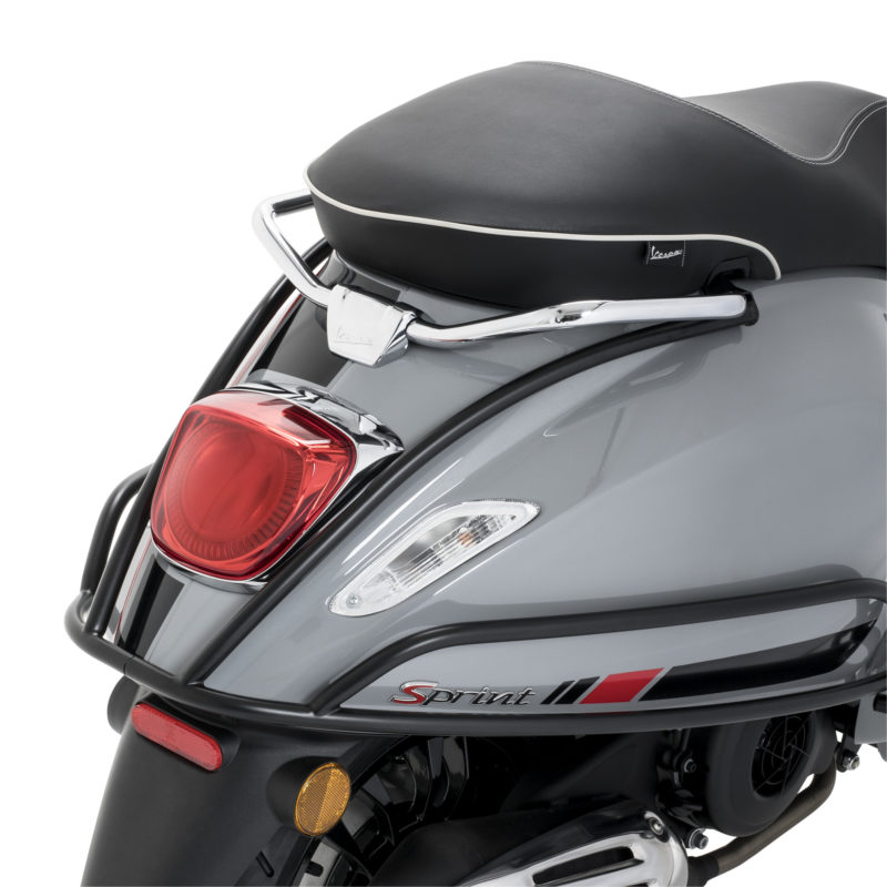 Barres de protection arrière noires - Vespa Sprint & Primavera