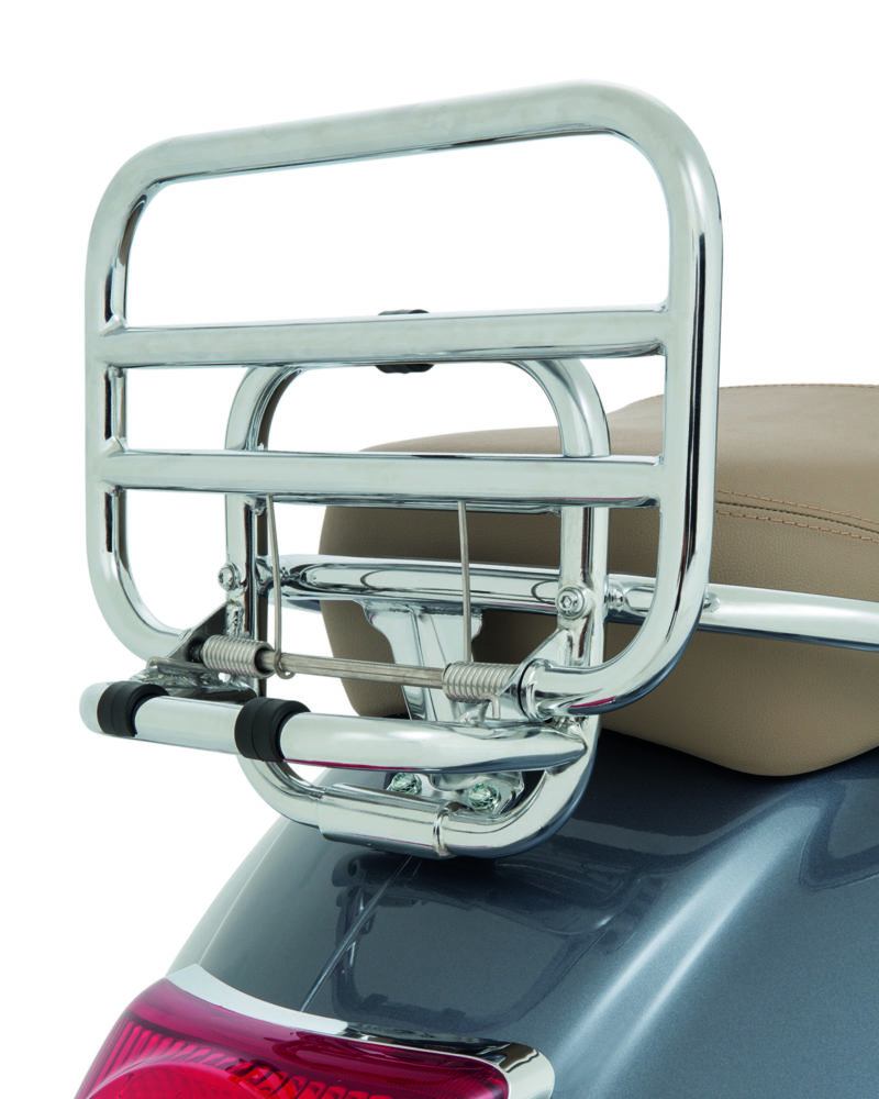 Porte bagage arrière pliant chromé Vespa GTS