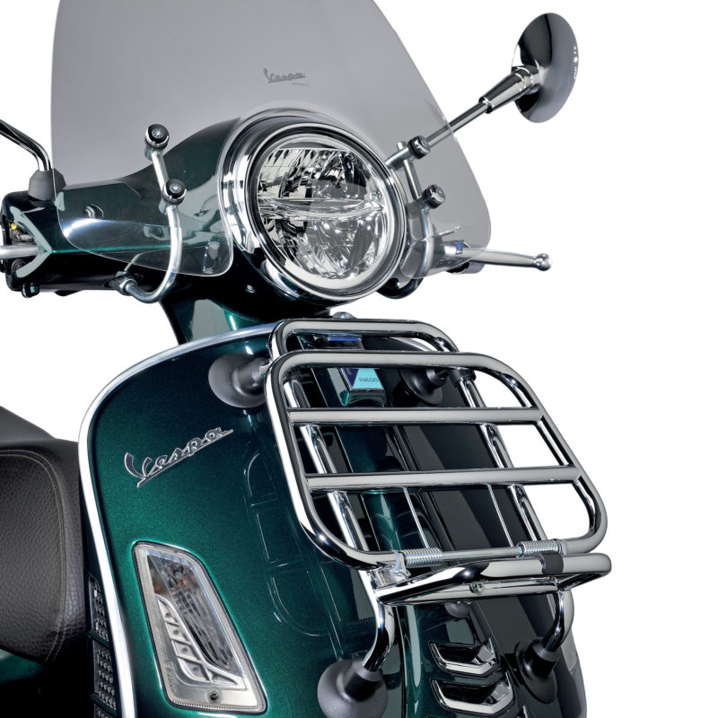 Porte baguage avant chromé Vespa GTS