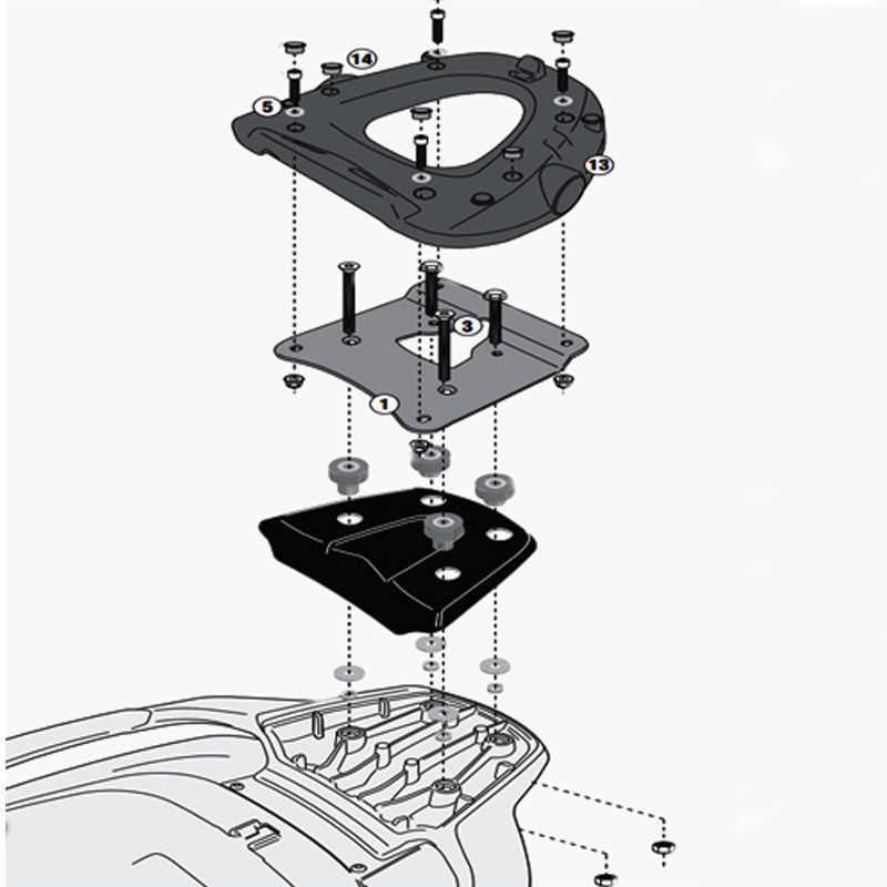 Support top case - MP3 350/400/500